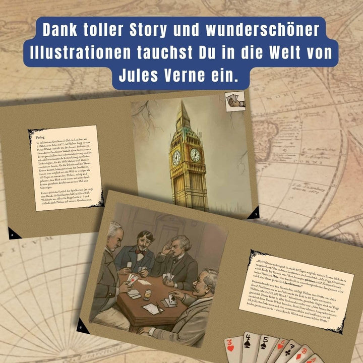 24 DAYS ESCAPE – Der Escape Room Adventskalender: In 80 Tagen um die Welt: 24 verschlossene Rätselse