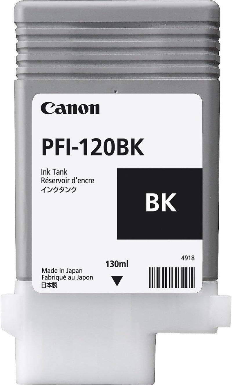 Canon PFI120BK passend für IPF TM200 Tinte schwarz 2885C001 130ml