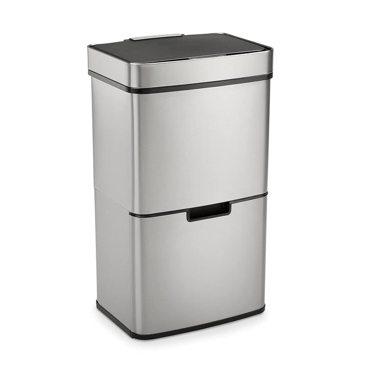 SVITA Sensor-Mülleimer Mülltrennsystem Edelstahl Mülleimer mit Sensor Abfalleimer (62L), 62L
