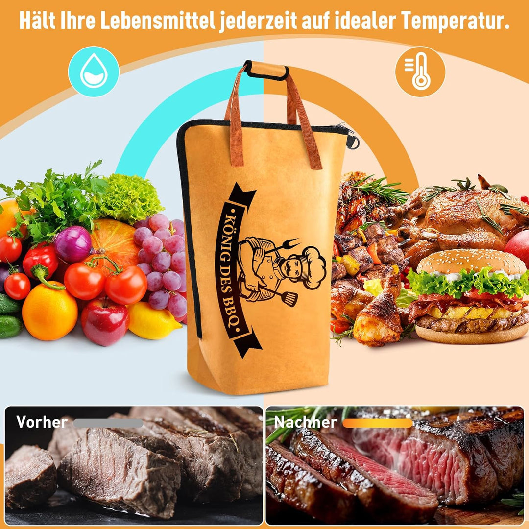 KEZKALS Geschenke für Männer, BBQ Wärmebeutel – Hält Grillfleisch warm nach dem Garen, Grill Zubehör