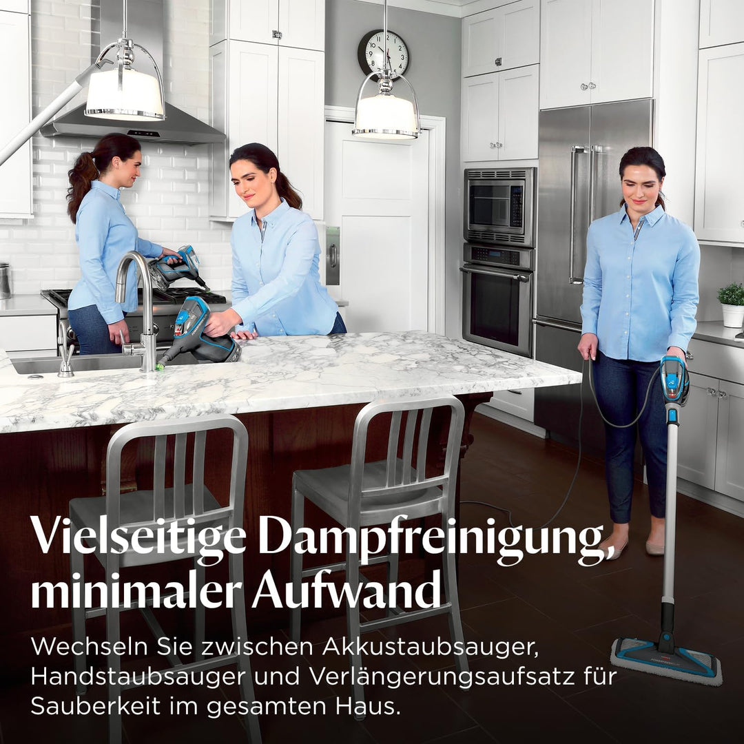 BISSELL PowerFresh Slim Steam, 3-in-1-Dampfreiniger, Dampfreiniger für die Bodenreinigung in einen t