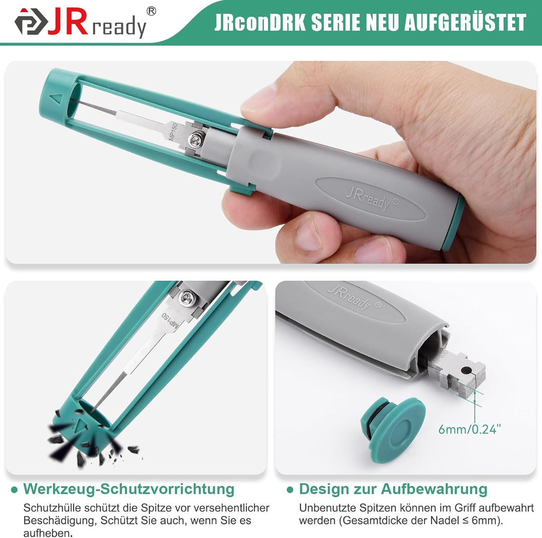 JRready JRconDRK21A10-02 Auspinwerkzeug Kit Neu Entriegelungswerkzeug Mit Schutzhülle Kompatibel Mit
