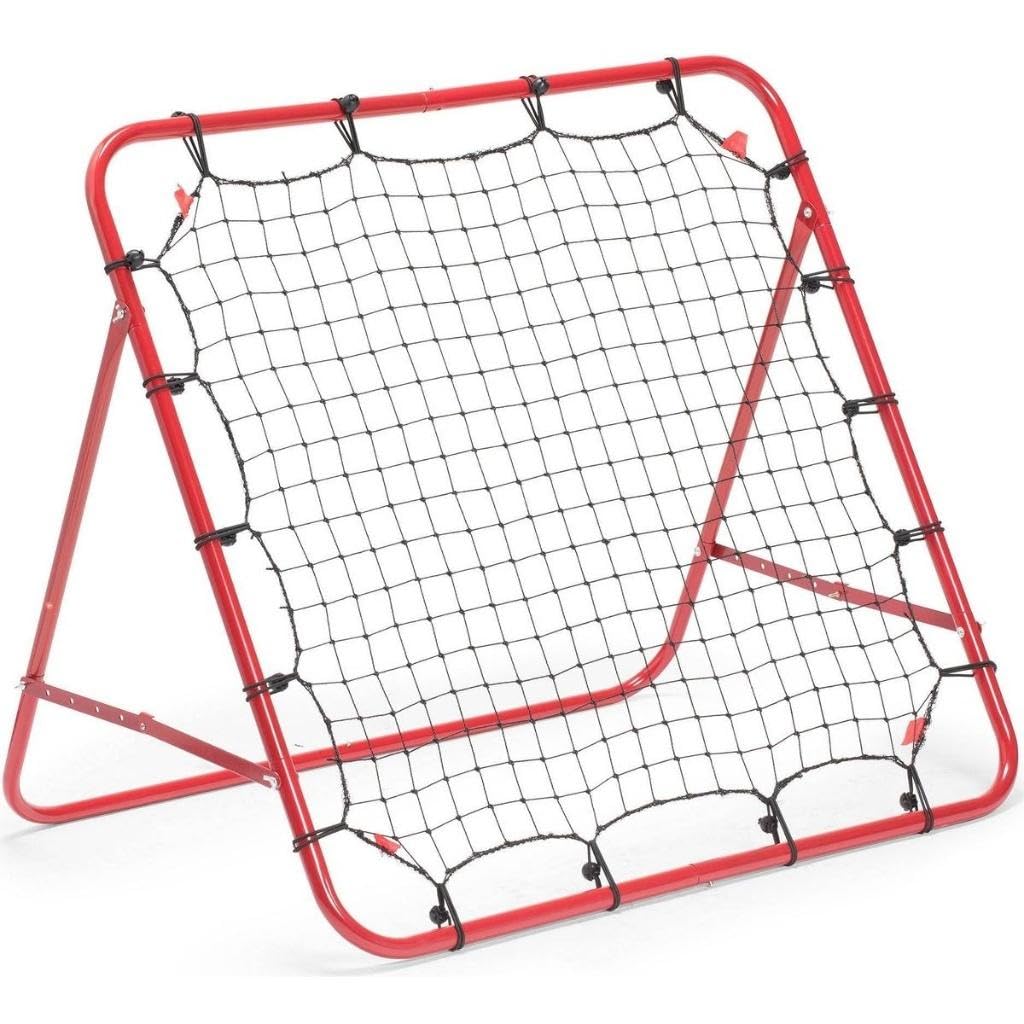 Enero Tragbares Rebounder-Fussball-Tor-Trainingsrahmen, 100 x 100 cm, Mehrfarbig