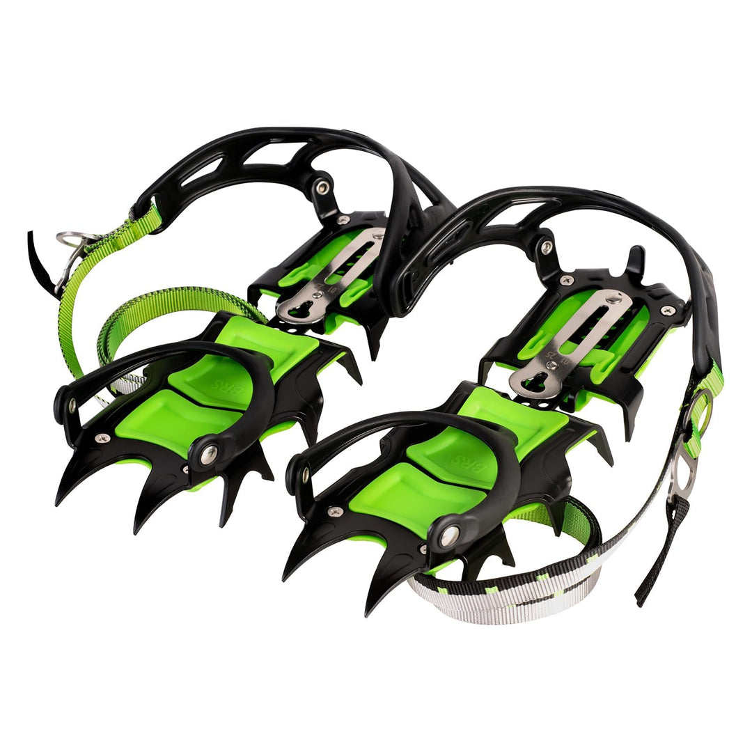 Tentock Steigeisen für Bergschuhe, Edelstahl Schuhspikes Crampons Anti-rutsch Eisklampe Steigeisen m