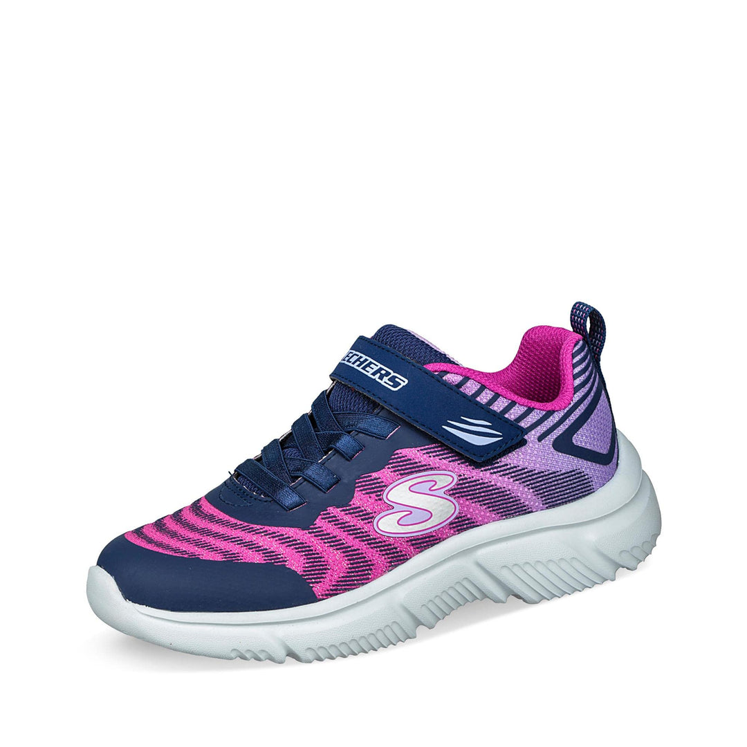 Skechers Mädchen 302478l Nvpk Sneaker, Navy Mesh Pink Trim