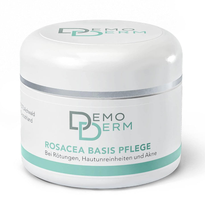 DEMODERM Basis Rosacea Creme 30 g | Bewährt bei Rosazea, Haut-Rötungen, Pickel & Pusteln | Natürlich