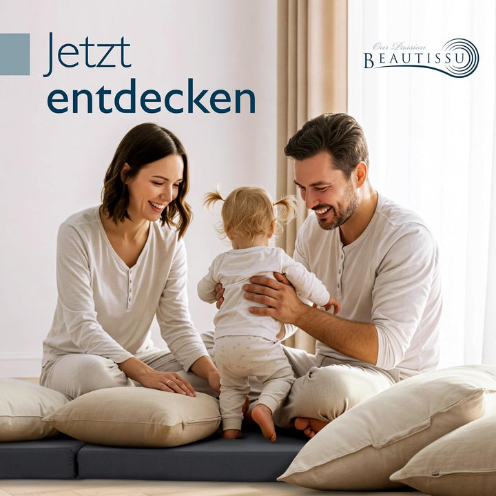 Klappmatratze Gästebett klappbar 120x195 cm Faltmatratze – Beautissu Gästematratze faltbar Reisematr