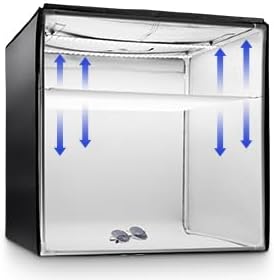 Yorbay Fotostudio Set 60 x 60 x 60cm CRI 95+ LED-Fotobox Lichtbox Lichtwürfel Profi Fotografie Licht