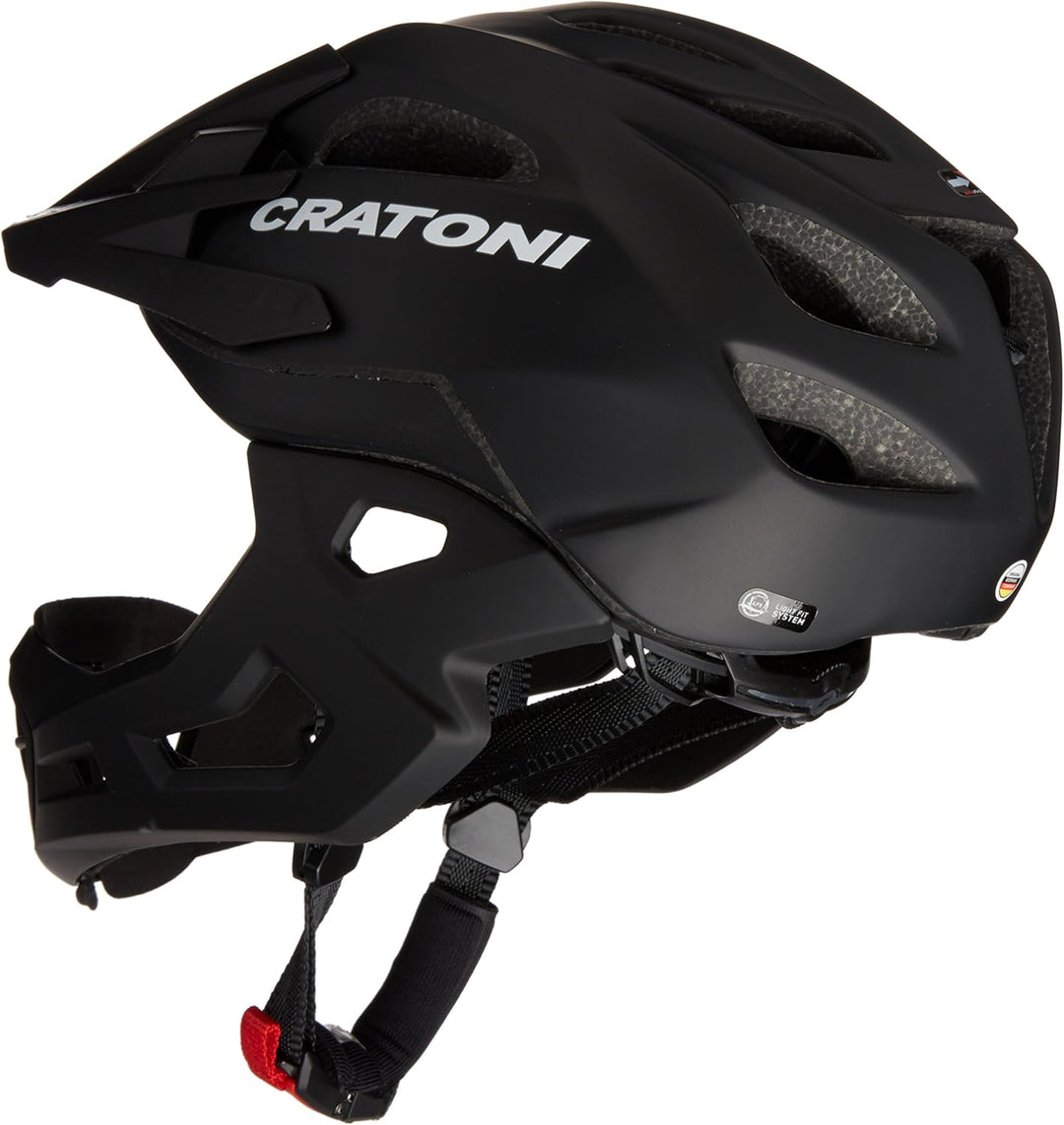 Cratoni Fahrradhelm C-Maniac M-L Black Matt, M-L Black Matt