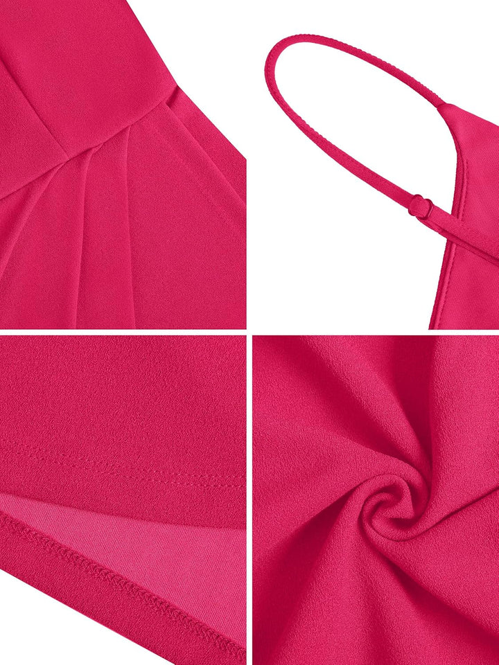 Missufe Damen Sommerkleid Cocktailkleid Partykleid Wickelkleid Elegant Festliche Minikleid Bodycon Ä