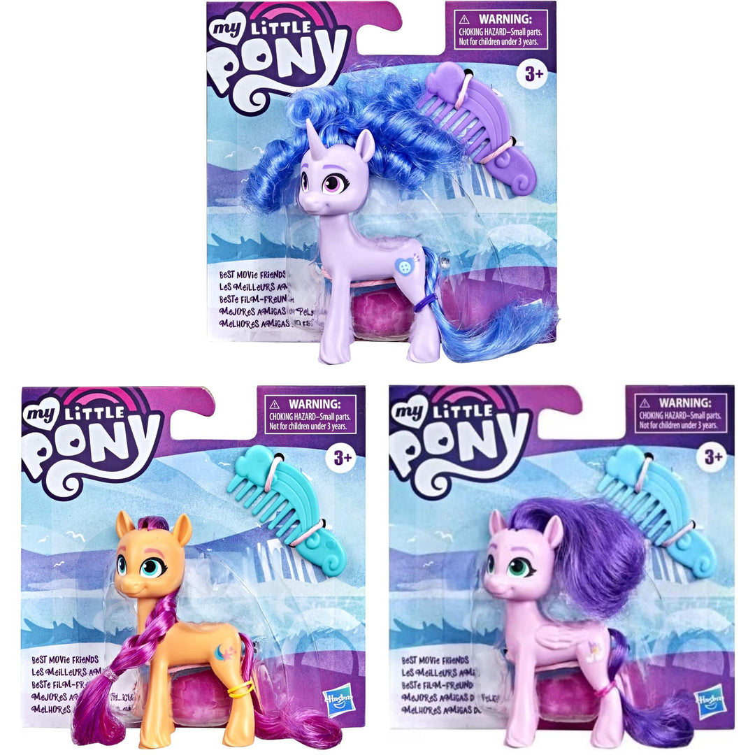 My Little Pony Best Movie Friends - bewegliche bewegliche Figuren mit Zubehör - Set von allen 3 Set