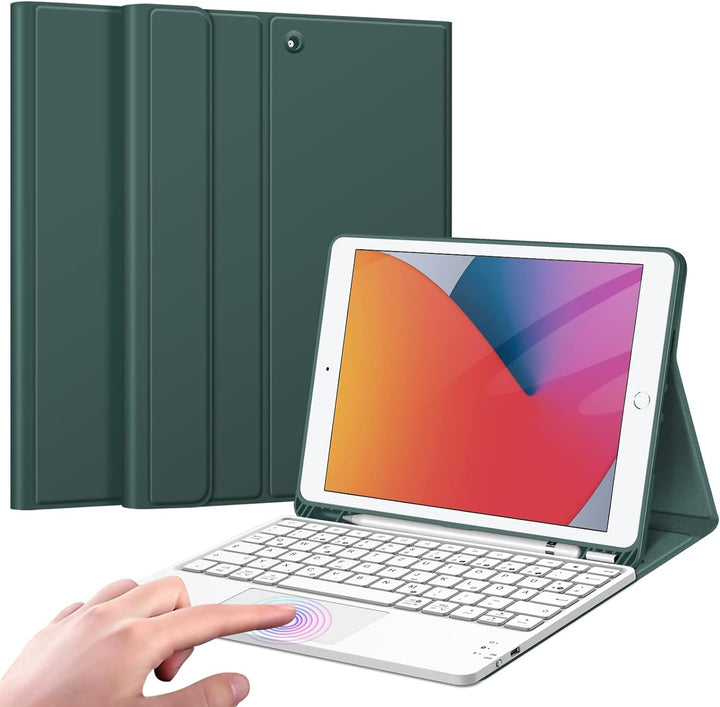 Fintie Tastatur Hülle für iPad (9. / 8. und 7. Generation - 2021/2020/2019), iPad 10.2 Hülle mit Tas