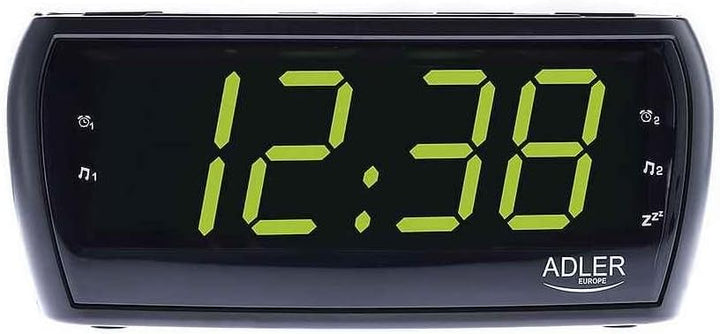 Radiowecker Uhrenradio Uhr Wecker AM/FM Radio Helligkeitsregler mit extra grossem Display Single, Si