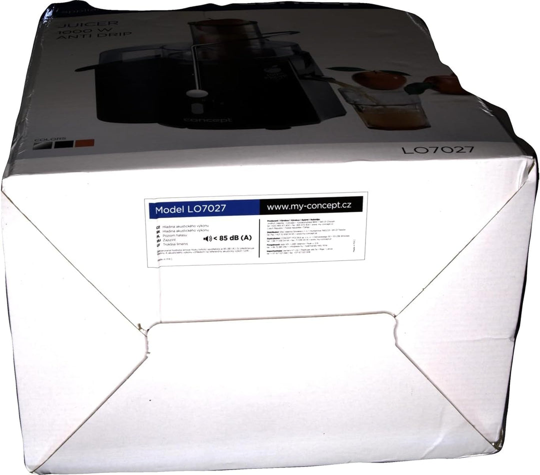 CONCEPT Hausgeräte LO7027 Entsafter Fresh mit XXL einfüllöffnung, 7,2 cm und zwei schaltstufen, 16 8