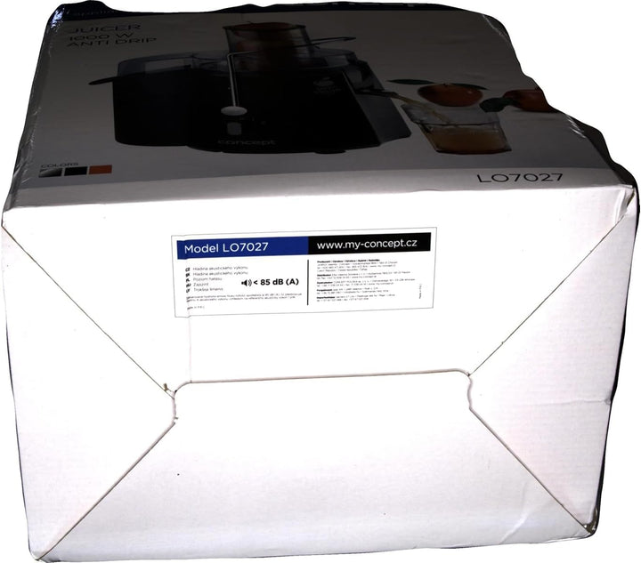 CONCEPT Hausgeräte LO7027 Entsafter Fresh mit XXL einfüllöffnung, 7,2 cm und zwei schaltstufen, 16 8