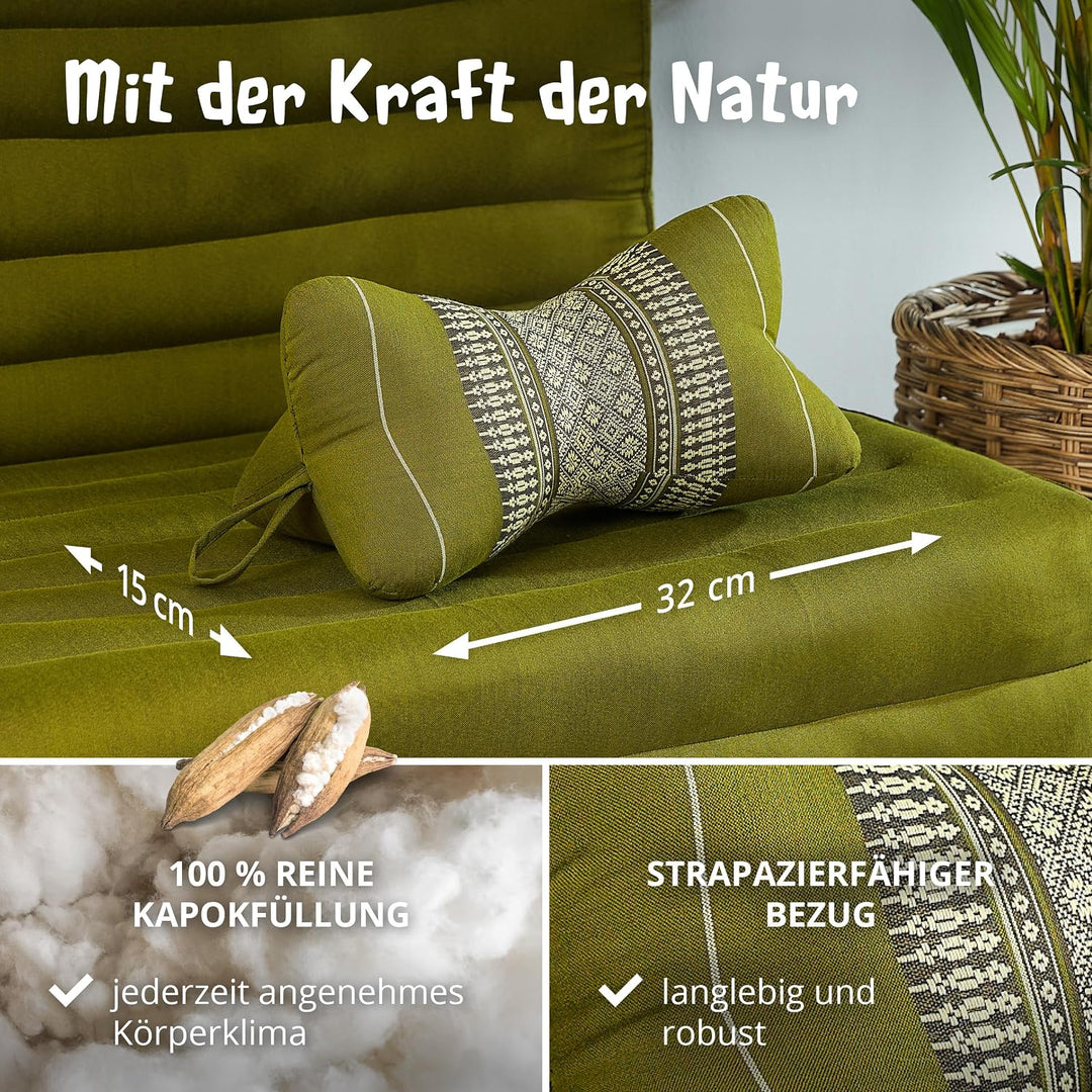 livasia Nackenstützkissen Knochenkissen - Ø 15x32cm - Nackenkissen Knochenform, Sofakissen, Lesekiss