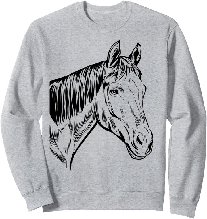 PFERDE Mädchen Damen | Reiterin Reiten PFERDE Sweatshirt