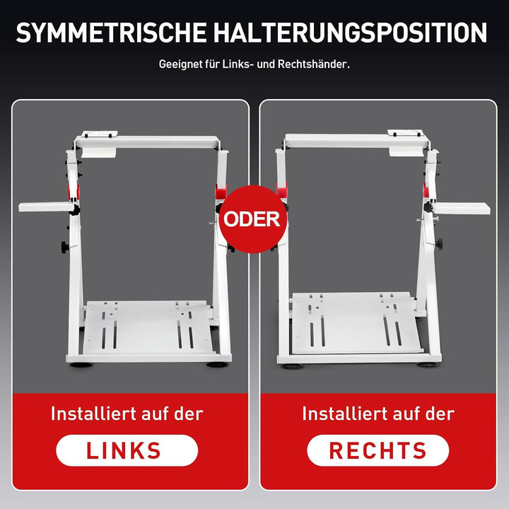 GTPLAYER Lenkradständer für Lenkrad Gaming Wheel Stand Racing Lenkradständer mit V1 V2 Schalthebelha