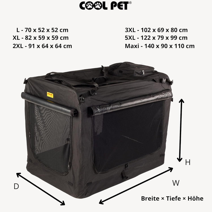 Hundebox 122 * 79 * 91cm 4XL, Hundehütte,Box für Hund, Transportbox, Box für Katze (schwarz), schwar