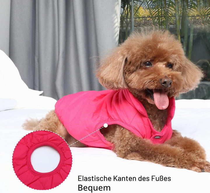 JoyDaog 2-lagige mit Fleece gefütterte Hundejacke, sehr warm für Winter und kaltes Wetter, extraweic