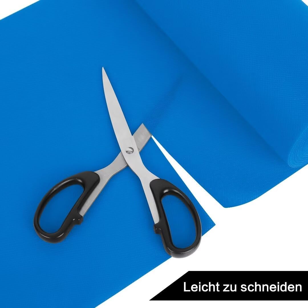 Tischdeckenrolle, 1.18 × 25M, Blauer See, Einweg Vlies Stoffähnlich Tischdecke Rolle, Meterware Tisc