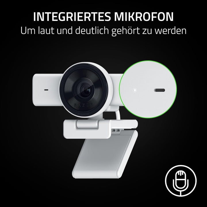 Razer Kiyo V2 X - Full-HD-Webcam 1080p, 60 FPS für Creators - Autofokus - Weitwinkel-Objektiv - Inte