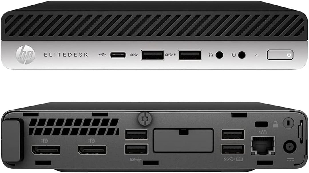 HP EliteDesk 705 G4 Mini PC Desktop, Windows 10 Pro Office 2021 AMD Ryzen 5 Pro 2400GE 3.20 GHz, RAM