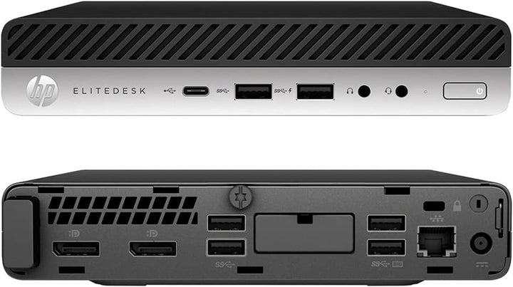HP EliteDesk 705 G4 Mini PC Desktop, Windows 10 Pro Office 2021 AMD Ryzen 5 Pro 2400GE 3.20 GHz, RAM
