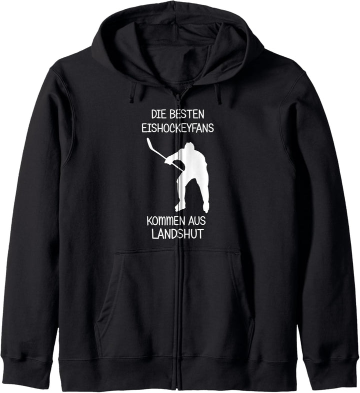 Eishockey Fans Landshut Spieler Kapuzenjacke