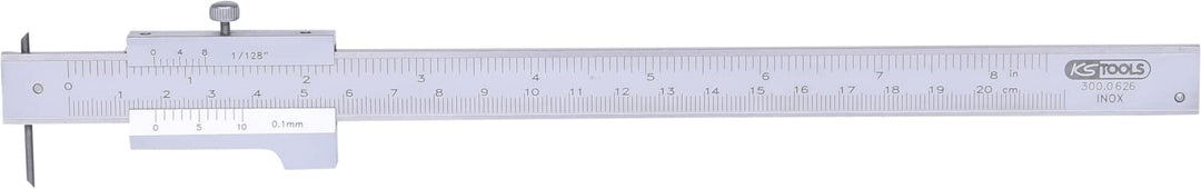 KS Tools 300.0626 Universalstreichmass mit Anschlagrolle, 200mm