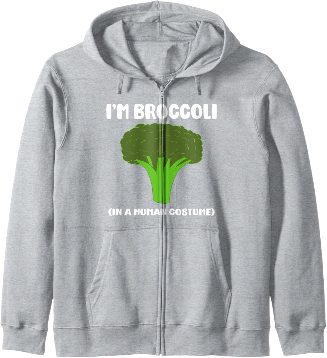 Broccoli Kostüm Lustig Ich bin Brokkoli Kapuzenjacke