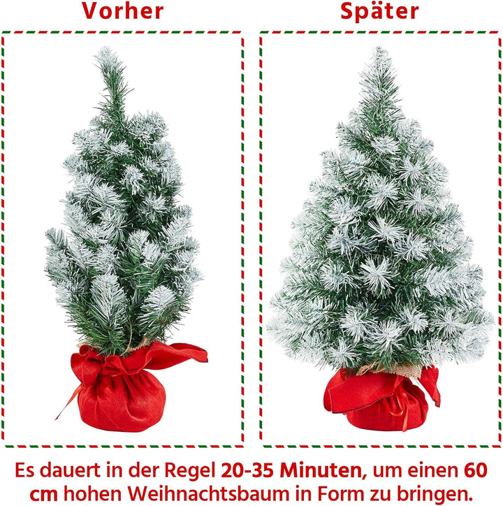 Yaheetech Künstlicher Weihnachtsbaum, Tannenbaum Schnellaufbau inkl. Christbaum-Ständer, Christbaum