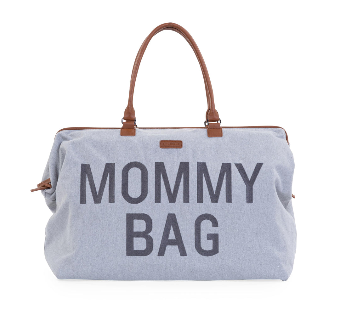 CHILDHOME, Mommy Bag, Wickeltasche, Mutterschaft, Reisetasche Jersey Grau Mommy Bag, Jersey Grau Mom