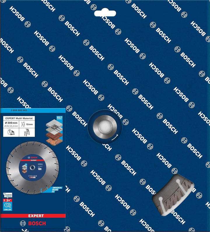 Bosch Professional 1x Expert MultiMaterial Diamanttrennscheiben (für Beton, Ø 300 mm, Zubehör Grosse