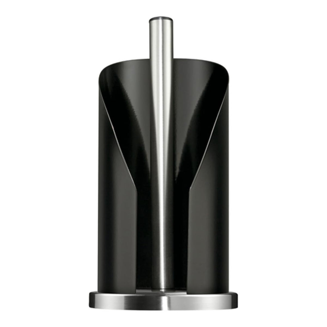 Wesco Papierrollenhalter in der Farbe schwarz aus Edelstahl und farbig lackiertem Stahlblech, standf