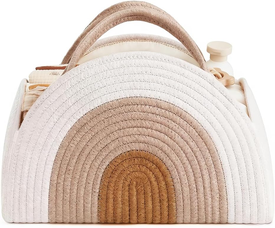 ADDLIVE Wickeltasche Organizer, Wickeltisch Organizer, Wickelorganizer, Wickelkorb, Baby Organizer m