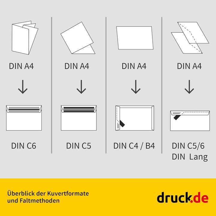 250 Briefumschläge - C4 Tasche mit Fenster - 229x324 mm - weisse Papierumschläge - selbstklebend - U