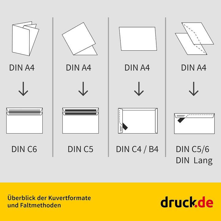 1000 Stück Kuverts - Briefumschläge - C5/6 Kuvert ohne Fenster - weiss - selbstklebender Haftfix Ver