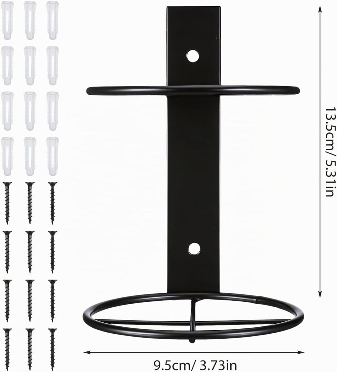 Cabilock 6Pcs Weinregal Wand Weinhalter Metall Rotwein Display Stand Einzelflaschenhalter für Hausba