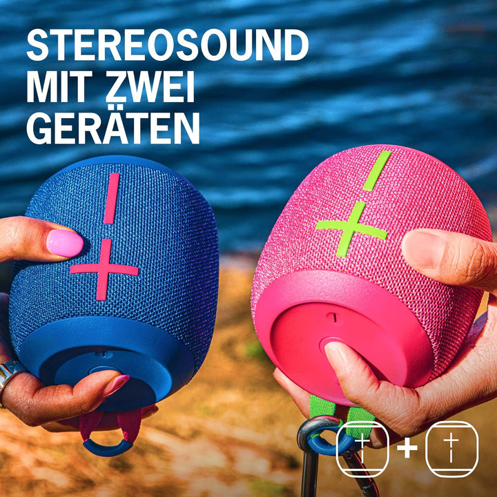 Ultimate Ears WONDERBOOM 3 Portable Bluetooth Speaker, Rich Bass 360 Degree Sound, Waterproof, Dustp