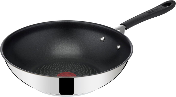 Tefal Jamie Oliver Home Cook Wok aus Edelstahl, antihaftbeschichtet, 28 cm, Induktion