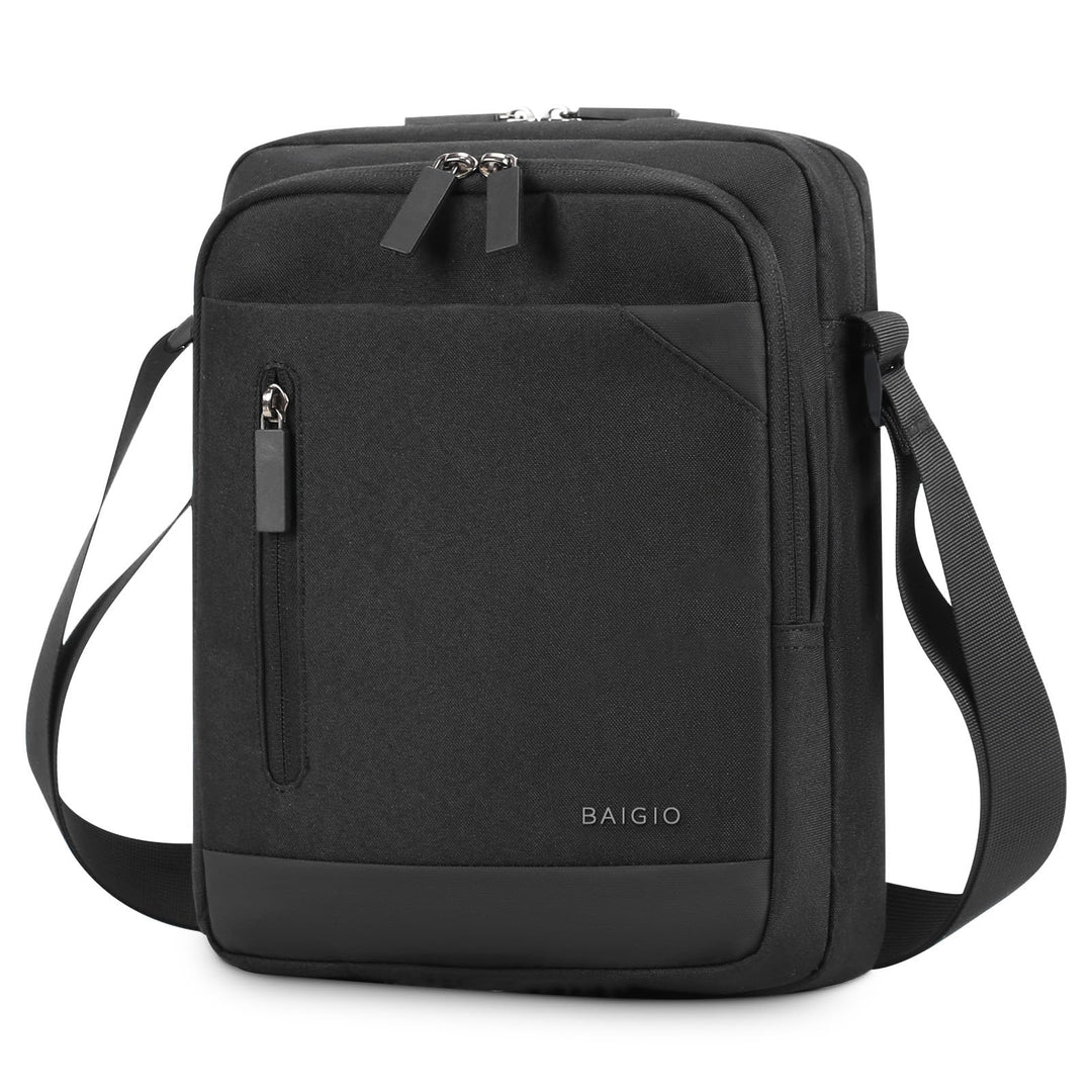 BAIGIO Herren Umhängetasche Tablet iPad bis 11 Zoll, Schultertasche Herrentasche zum Umhängen Crossb
