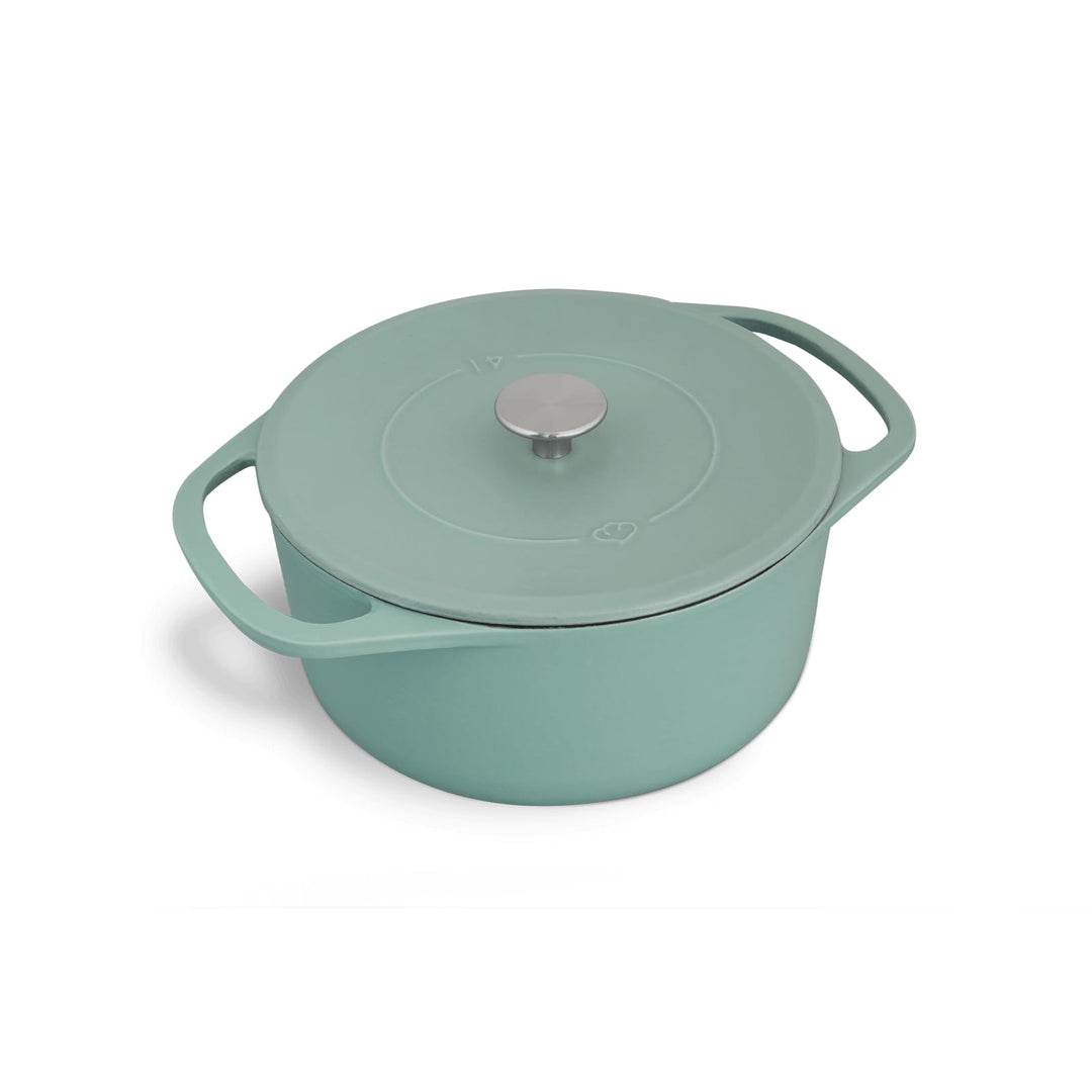 SPRINGLANE Cocotte mit Deckel – Gusseisen Topf Bräter Schmortopf Kochtopf Induktion – 24 cm rund, 4