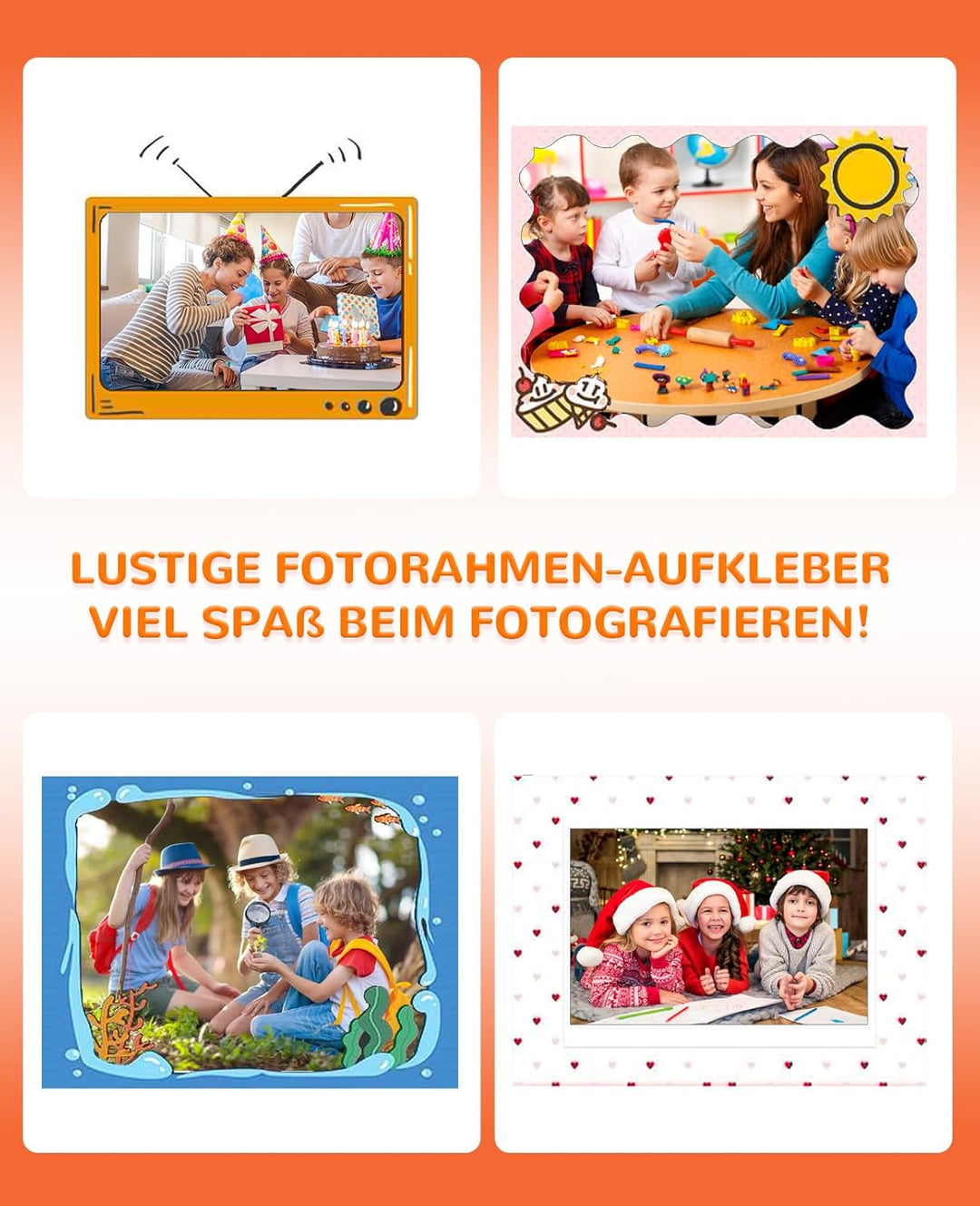 Sofortbildkamera für Kinder, 12 MP/1080P Digitalkamera für Kinder mit 32 G Karte und 3 Papierrollen,