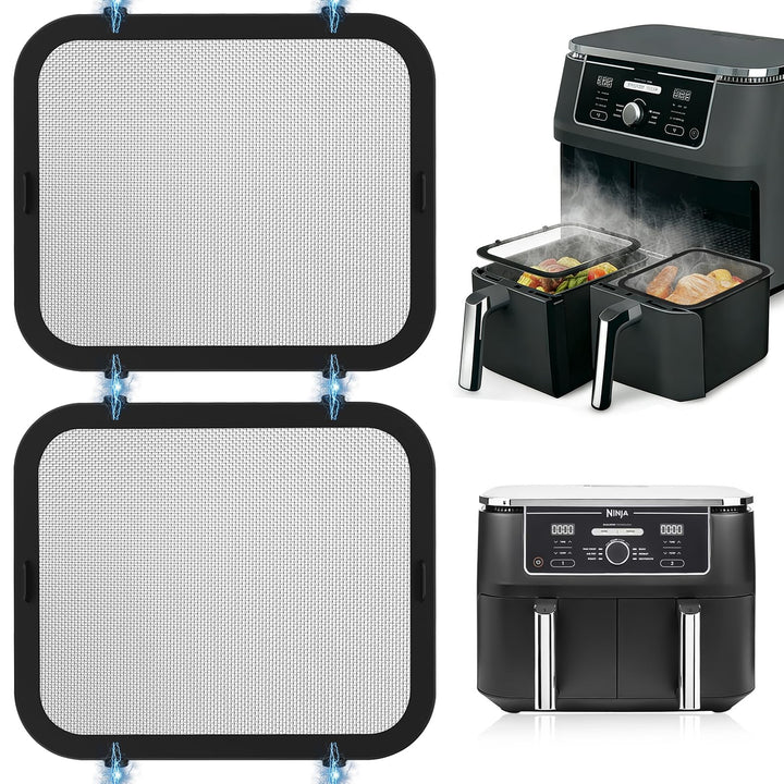 2 Stück Magnetischer Spritzschutz für Ninja Foodi Max Dual Zone Heissluftfritteuse AF400EU 9,5 L, Sp