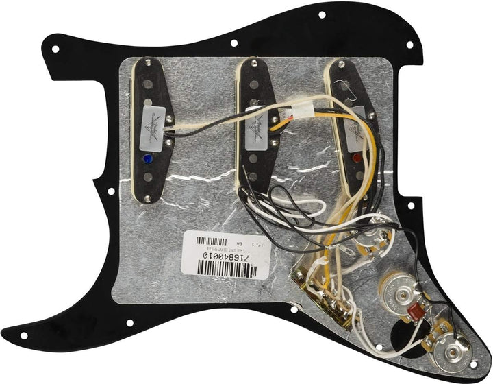 Fender Prewired Pickguard Strat Fat 50 black 0992340506 Schwarz Fat 50's, Schwarz Fat 50's
