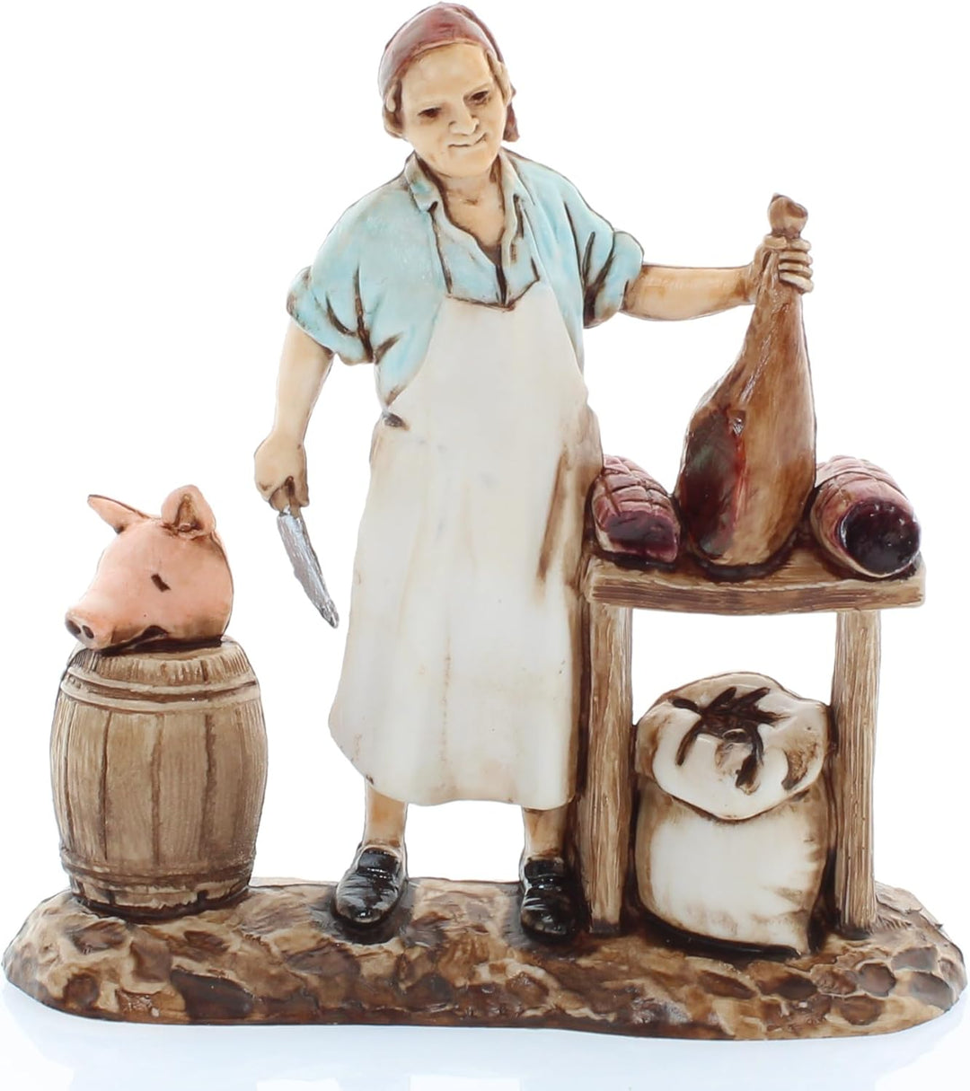Moranduzzo Set 3 Berufe für Krippe 8 cm Massstab 1:22 - Unzerstörbare Krippenfiguren - Stil 700', Ha