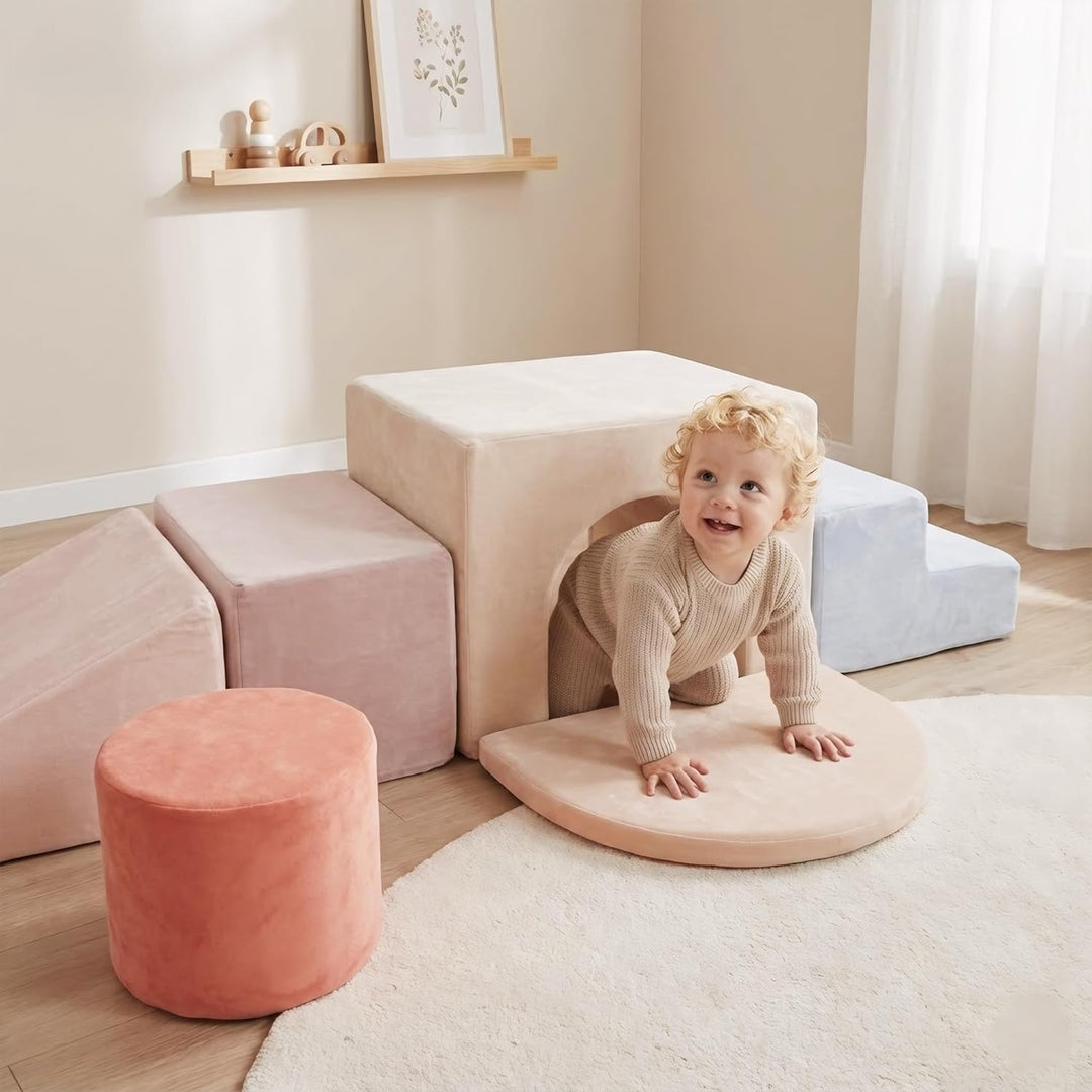 BanaSuper Schaumstoff-Kletterblöcke für Kinder, Schaumstoff Bausteine XXL, EN71-zertifiziert & rutsc
