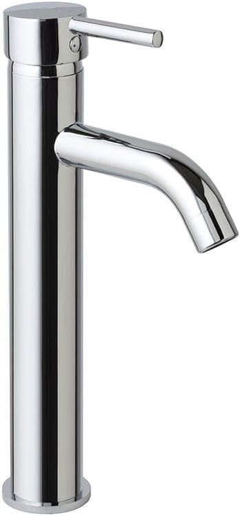 KIAMAMI VALENTINA - Coppia di Rubinetti per Lavabo Alto e Bidet | Design Moderno | Cromato | Ottone