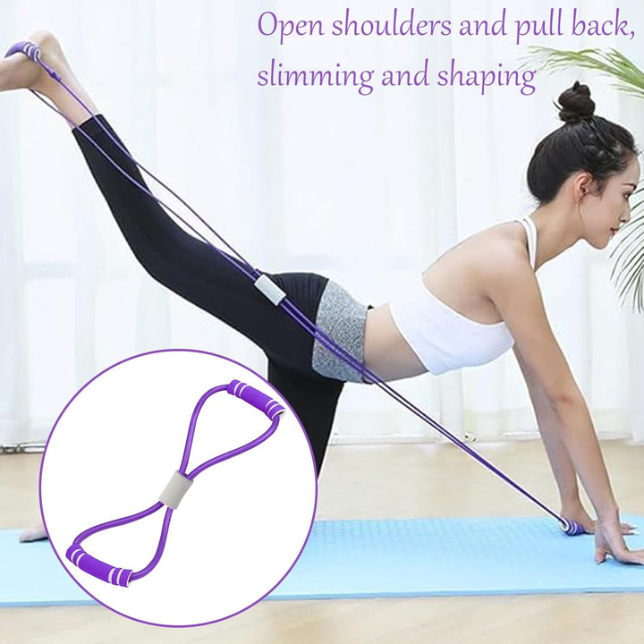 Bauchtrainer Sit-Up Trainingsgeräte Bodybuilding Ganzkörpertrainer 6 Tubes Elastische Zugseil Expand